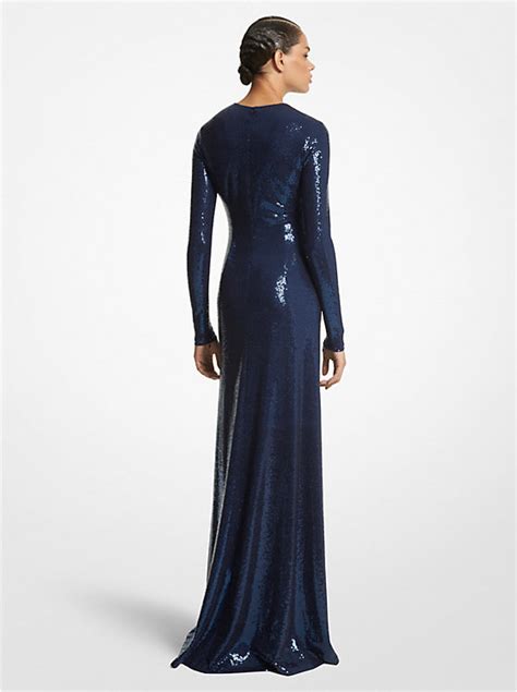 michael kors pailletten|Paillette Matte Jersey Gown .